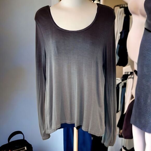 Patrons Of Peace Grey Ombre Hi Low Top Size L New with tags - Picture 1 of 3